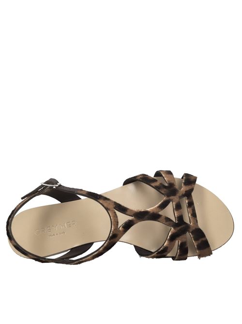 Sandali in cavallino GREYMER | OUT 4 005 MONIA PONYLEOPARD